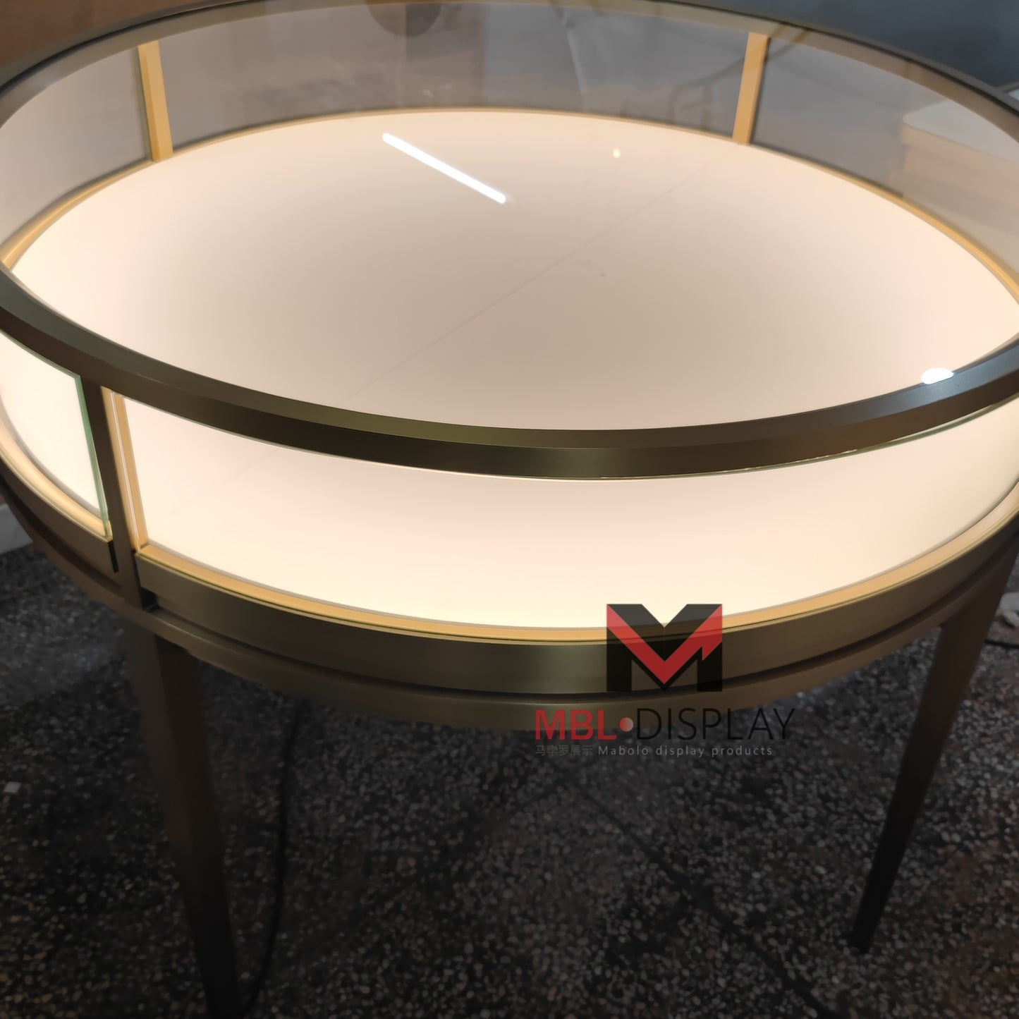 Luxury Round Display Cabinet - Example 1