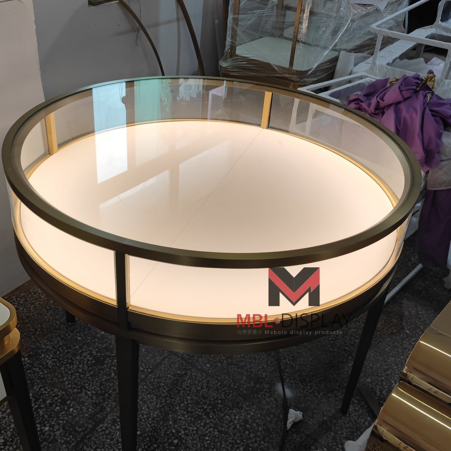 Luxury Round Display Cabinet - Example 1